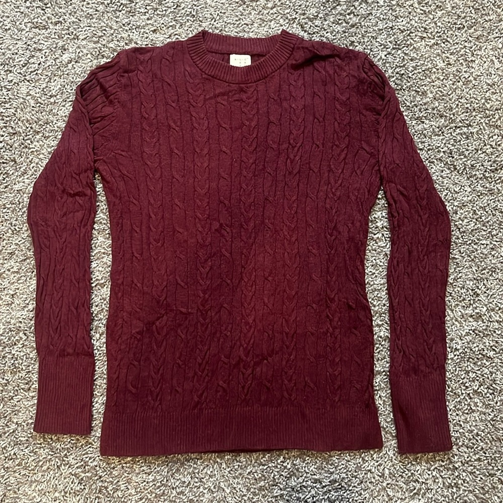 Burgundy Sweater